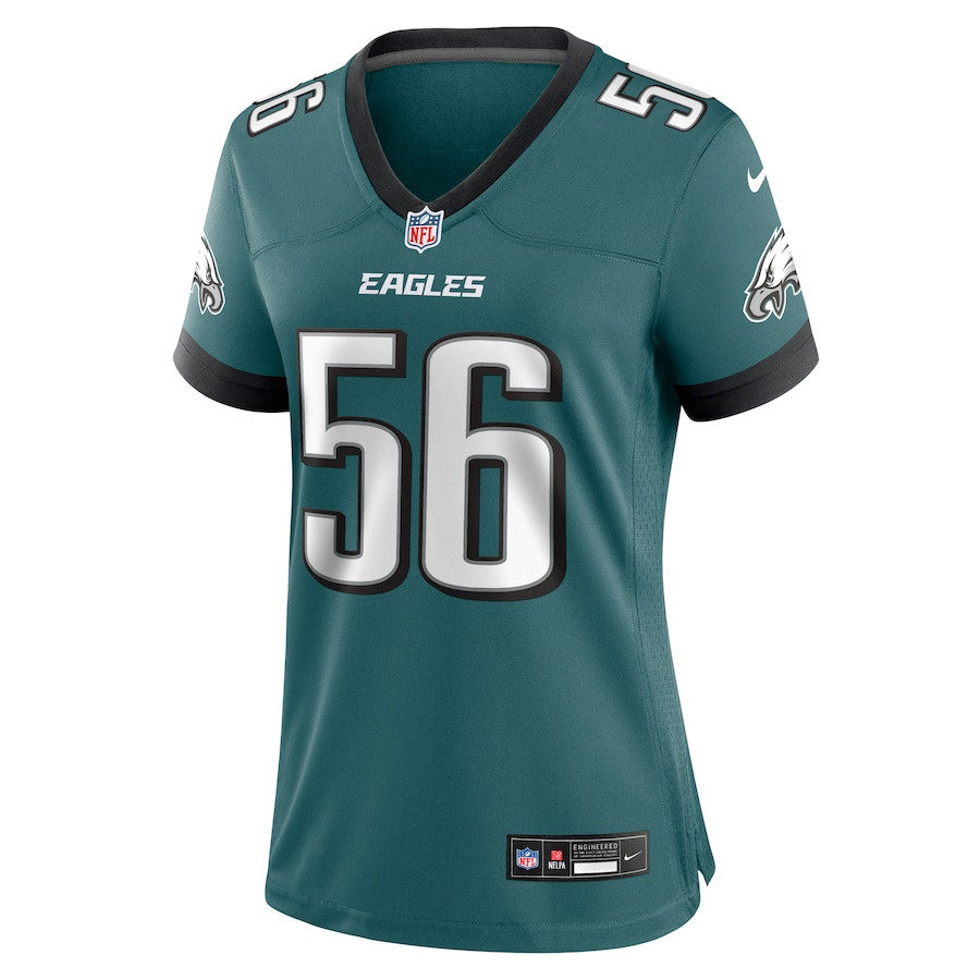 Tyler Steen 56 Philadelphia Eagles Women's Team Game Jersey - Midnight Green JS8249 nicesnker - Image 2
