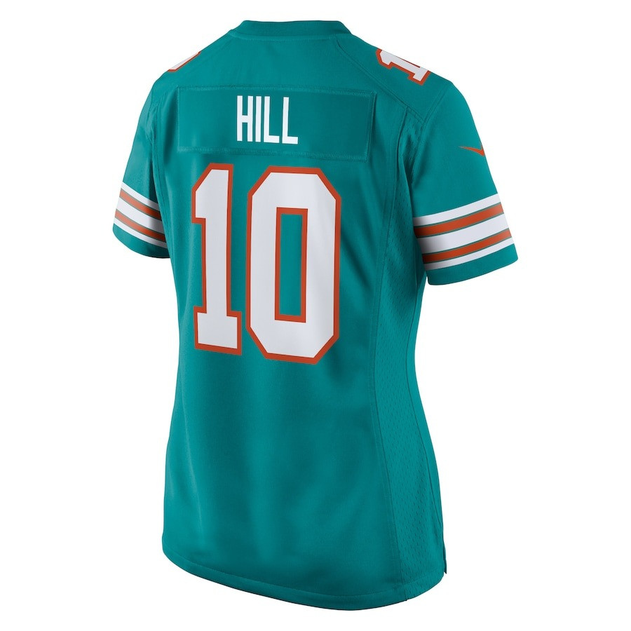 Tyreek Hill 10 Miami Dolphins Celebrating Women Alternate Game Jersey - Aqua JS3957 nicesnker - Image 4