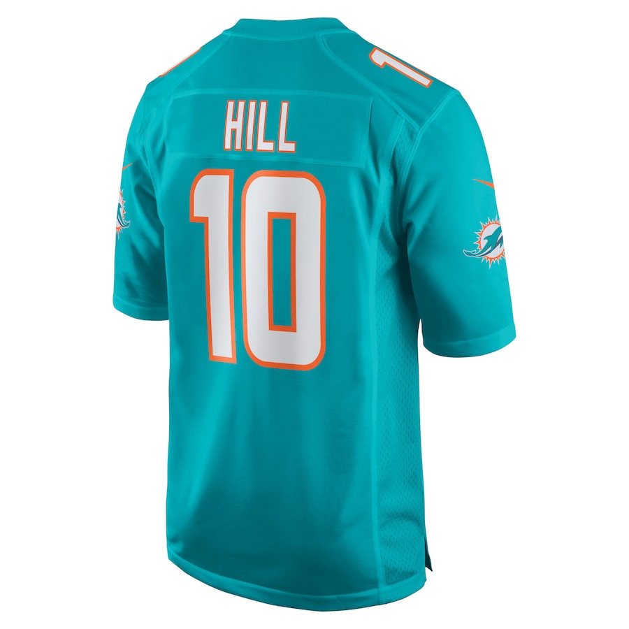 Tyreek Hill 10 Miami Dolphins Cheetah Celebration Game Men Jersey - Aqua JS7470 nicesnker - Image 3