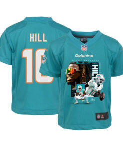 Tyreek Hill 10 Miami Dolphins Run Cheetah Run Game YOUTH Jersey - Aqua JS8442 nicesnker
