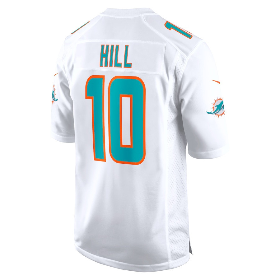 Tyreek Hill 10 Miami Dolphins The Cheetah Game Men Jersey - White JS6511 nicesnker - Image 3