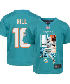 Tyreek Hill 10 Miami Dolphins The Cheetah Game YOUTH Jersey - Aqua JS5307 nicesnker