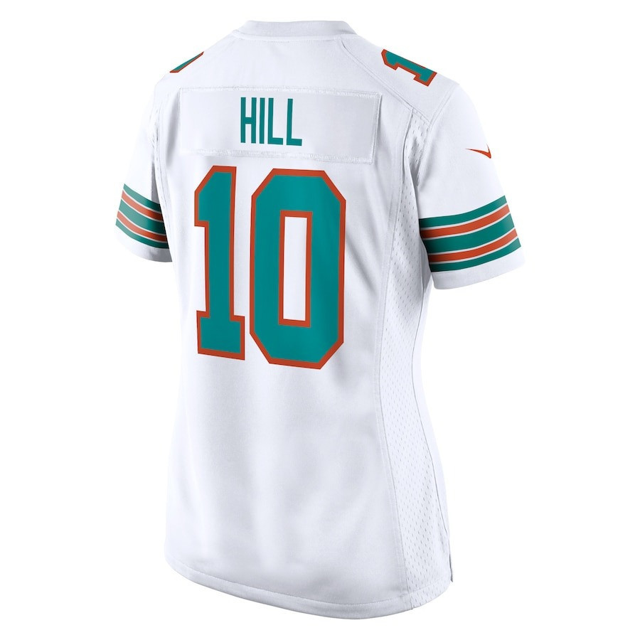 Tyreek Hill 10 Miami Dolphins The Cheetah Women Game Jersey - White JS8594 nicesnker - Image 3