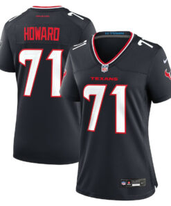 Tytus Howard 71 Houston Texans Women's Team Game Jersey - Navy JS3295 nicesnker