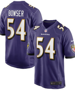 Tyus Bowser 54 Baltimore Ravens Men Game Jersey - Purple JS8803 nicesnker