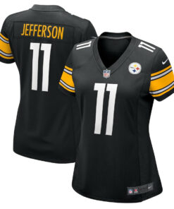 Van Jefferson 11 Pittsburgh Steelers Women's Game Jersey - Black JS9338 nicesnker