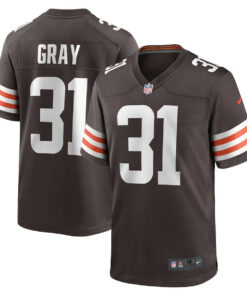 Vincent Gray 31 Cleveland Browns Team Game Jersey - Brown JS2928 nicesnker