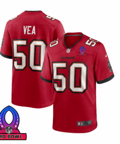 Vita Vea 50 Tampa Bay Buccaneers 2025 Pro Bowl Patch Game Men Jersey - Red JS9143 nicesnker