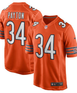 Walter Payton 34 Chicago Bears Men Retired Jersey - Orange JS4443 nicesnker