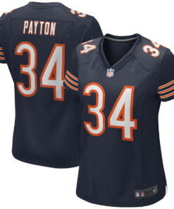 Walter Payton 34 Chicago Bears Women Game Retired Jersey - Navy JS1464 nicesnker