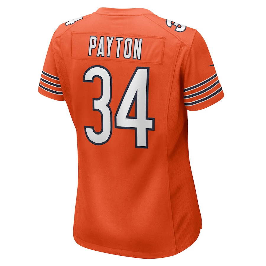 Walter Payton 34 Chicago Bears Women Retired Jersey - Orange JS1560 nicesnker - Image 3