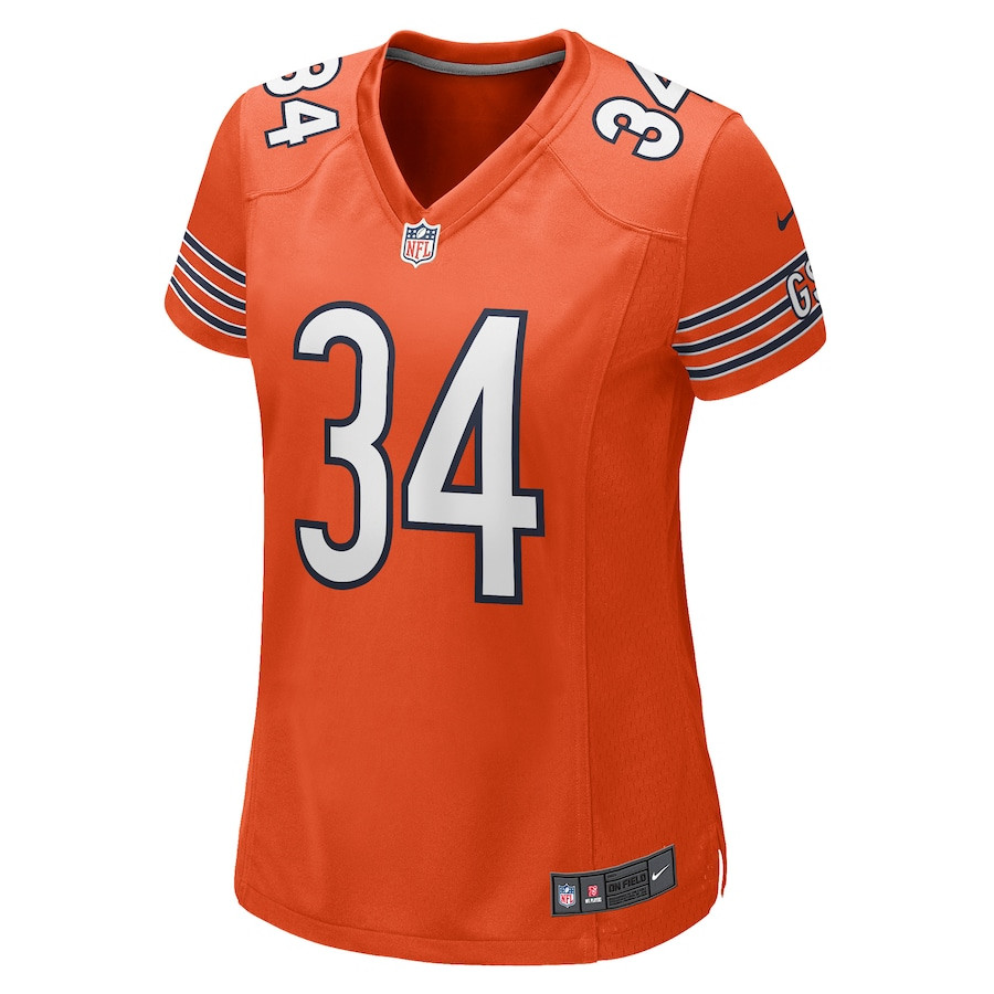 Walter Payton 34 Chicago Bears Women Retired Jersey - Orange JS1560 nicesnker - Image 2