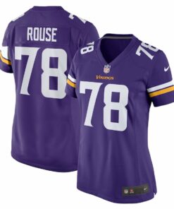 Walter Rouse 78 Minnesota Vikings Women's Game Jersey - Purple JS7118 nicesnker