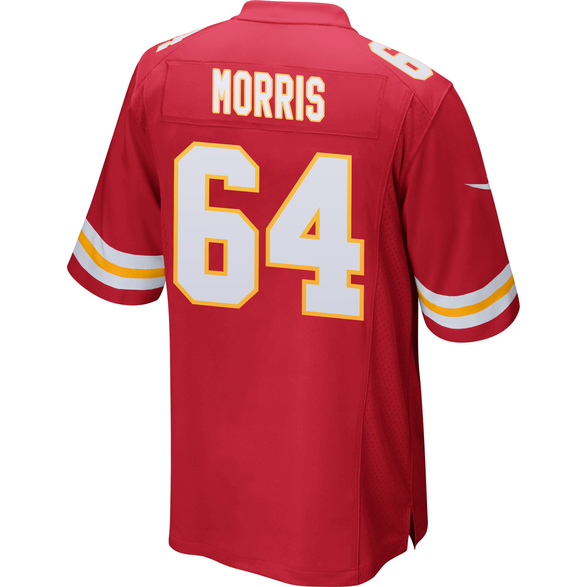 Wanya Morris 64 Kansas City Chiefs AFC Champions Patch Game Men Jersey - Red JS4289 nicesnker - Image 3