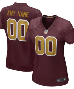 Washington Football Team Women Alternate Custom Jersey - Burgundy JS5032 nicesnker