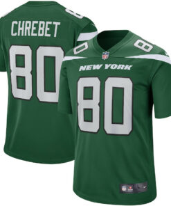 Wayne Chrebet 80 New York Jets Men Game Retired Jersey - Gotham Green JS6612 nicesnker