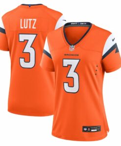 Wil Lutz 3 Denver Broncos Women's Team Game Jersey - Orange JS8466 nicesnker