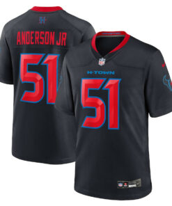 Will Anderson Jr. 51 Houston Texans 2nd Alternate Game Jersey - Men, Navy JS9084 nicesnker