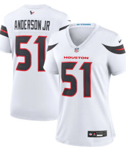 Will Anderson Jr. 51 Houston Texans Women Game Jersey - White JS1256 nicesnker