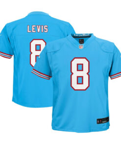 Will Levis 8 Tennessee Titans Alternate Player Game YOUTH Jersey - Light Blue JS8537 nicesnker