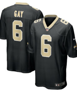 Willie Gay 6 New Orleans Saints Game Men Jersey - Black JS3630 nicesnker