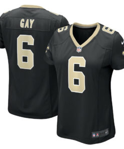 Willie Gay 6 New Orleans Saints Women's Game Jersey - Black JS4218 nicesnker