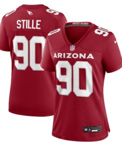 Women's Arizona Cardinals Ben Stille Cardinal Team Game Jersey JS3695 nicesnker