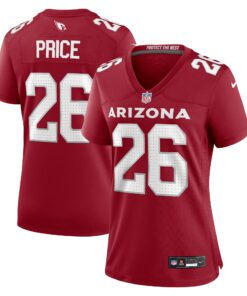 Women's Arizona Cardinals Bobby Price Cardinal Team Game Jersey JS1624 nicesnker