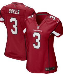 Women's Arizona Cardinals Budda Baker Cardinal Game Jersey JS2223 nicesnker
