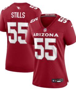 Women's Arizona Cardinals Dante Stills Cardinal Game Jersey JS2142 nicesnker