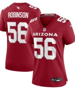 Women's Arizona Cardinals Darius Robinson Cardinal Game Jersey JS9013 nicesnker