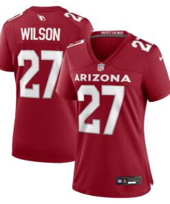 Women's Arizona Cardinals Divaad Wilson Cardinal Team Game Jersey JS4468 nicesnker