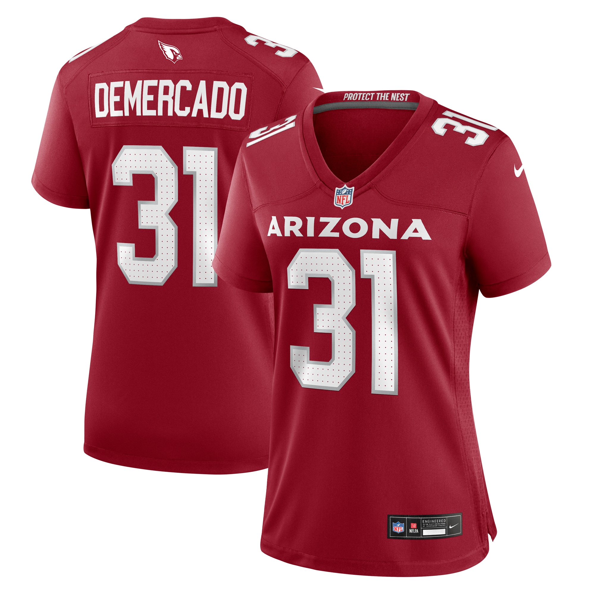 Women's Arizona Cardinals Emari Demercado Cardinal Game Jersey JS7990 nicesnker
