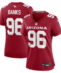 Women's Arizona Cardinals Eric Banks Cardinal Game Jersey JS9934 nicesnker