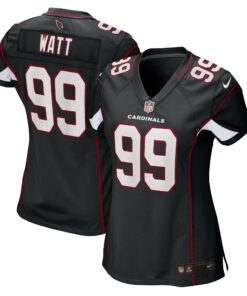 Women's Arizona Cardinals J.J. Watt Black Alternate Game Jersey JS2189 nicesnker