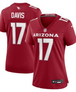 Women's Arizona Cardinals Kaden Davis Cardinal Team Game Jersey JS1422 nicesnker