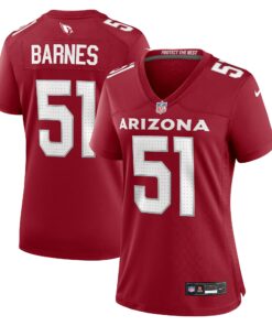 Women's Arizona Cardinals Krys Barnes Cardinal Team Game Jersey JS9651 nicesnker