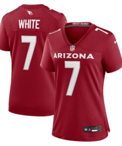 Women's Arizona Cardinals Kyzir White Cardinal Team Game Jersey JS2962 nicesnker