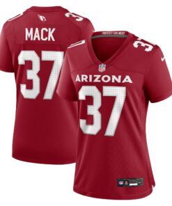 Women's Arizona Cardinals Marlon Mack Cardinal Team Game Jersey JS7989 nicesnker