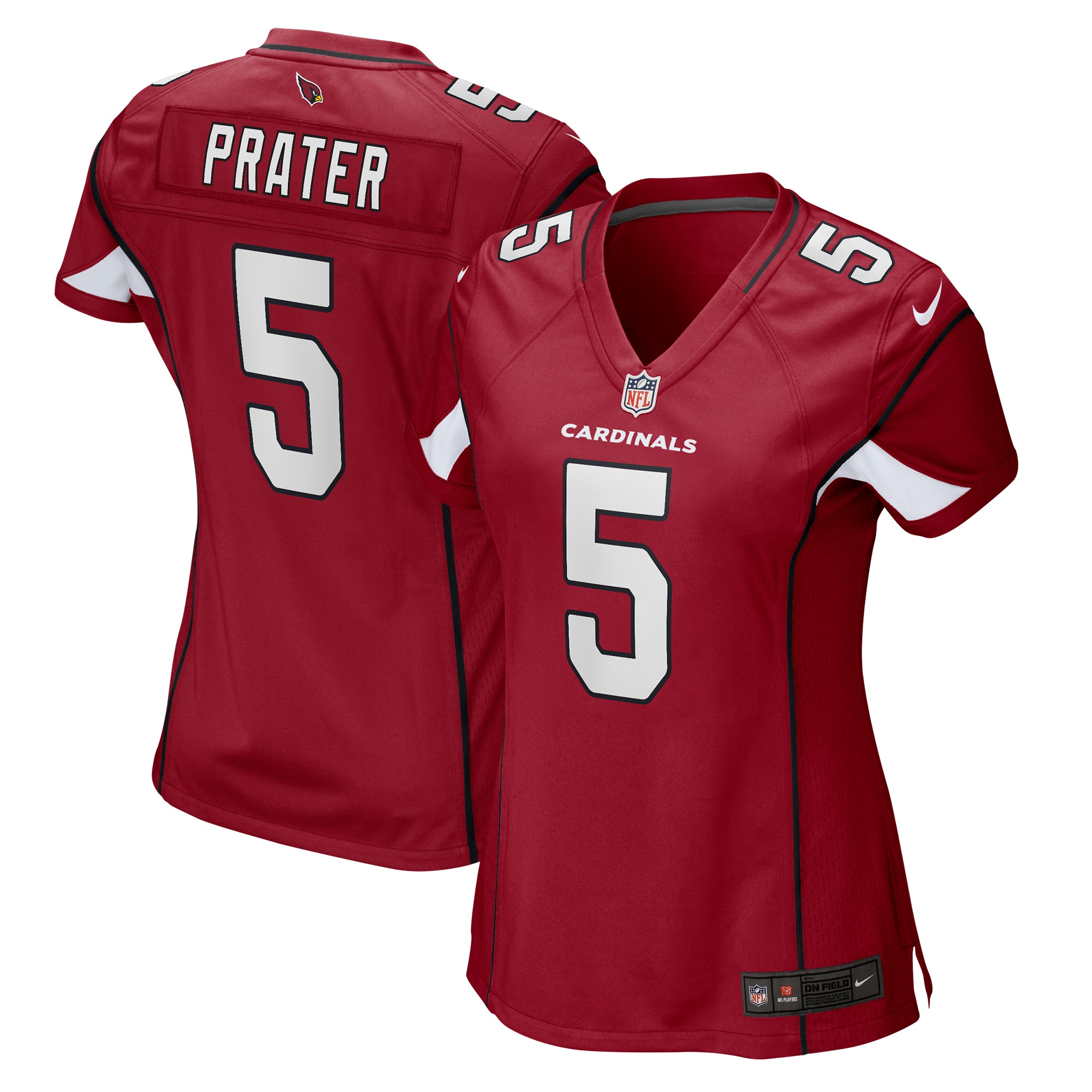 Women's Arizona Cardinals Matt Prater Cardinal Game Jersey JS6862 nicesnker