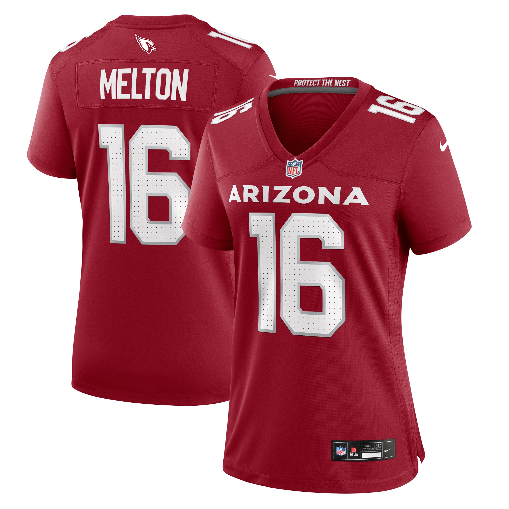 Women's Arizona Cardinals Max Melton Cardinal Game Jersey JS1575 nicesnker