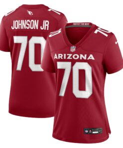Women's Arizona Cardinals Paris Johnson Jr. Cardinal Game Jersey JS1748 nicesnker