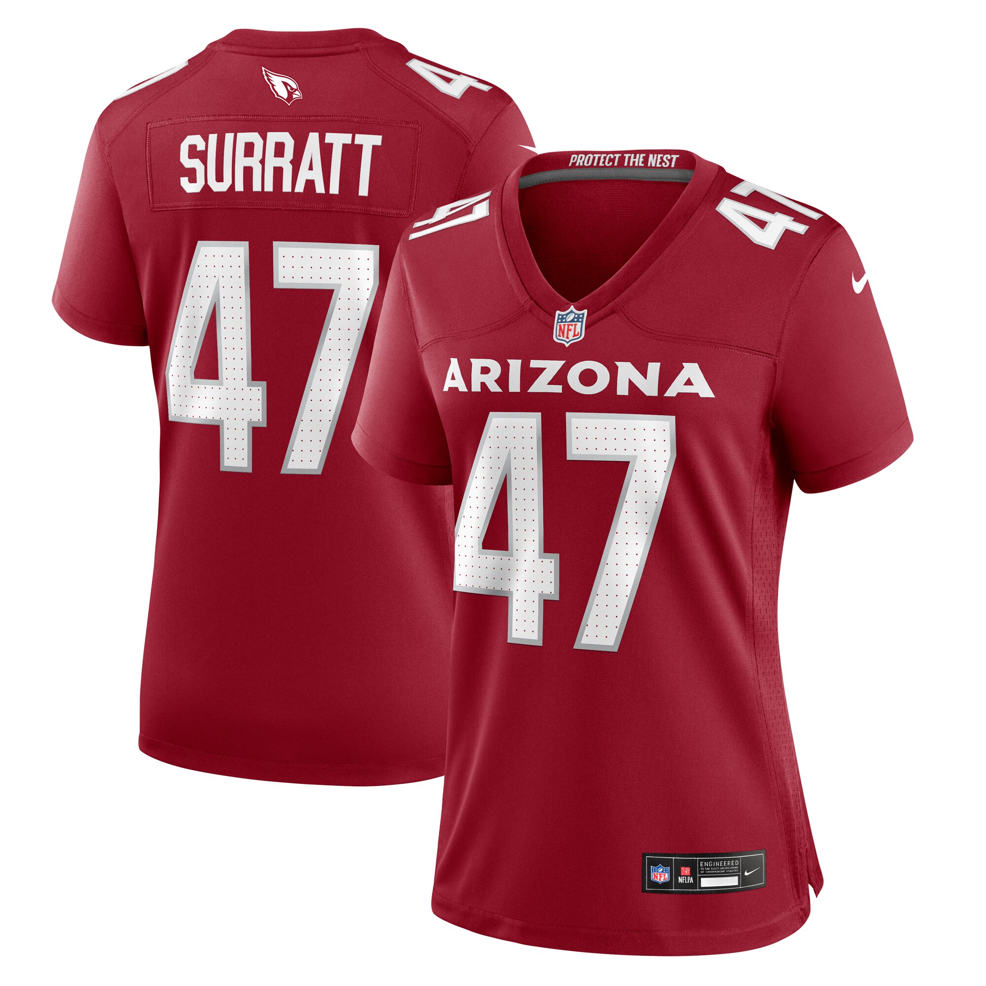 Women's Arizona Cardinals Sage Surratt Cardinal Game Jersey JS3299 nicesnker