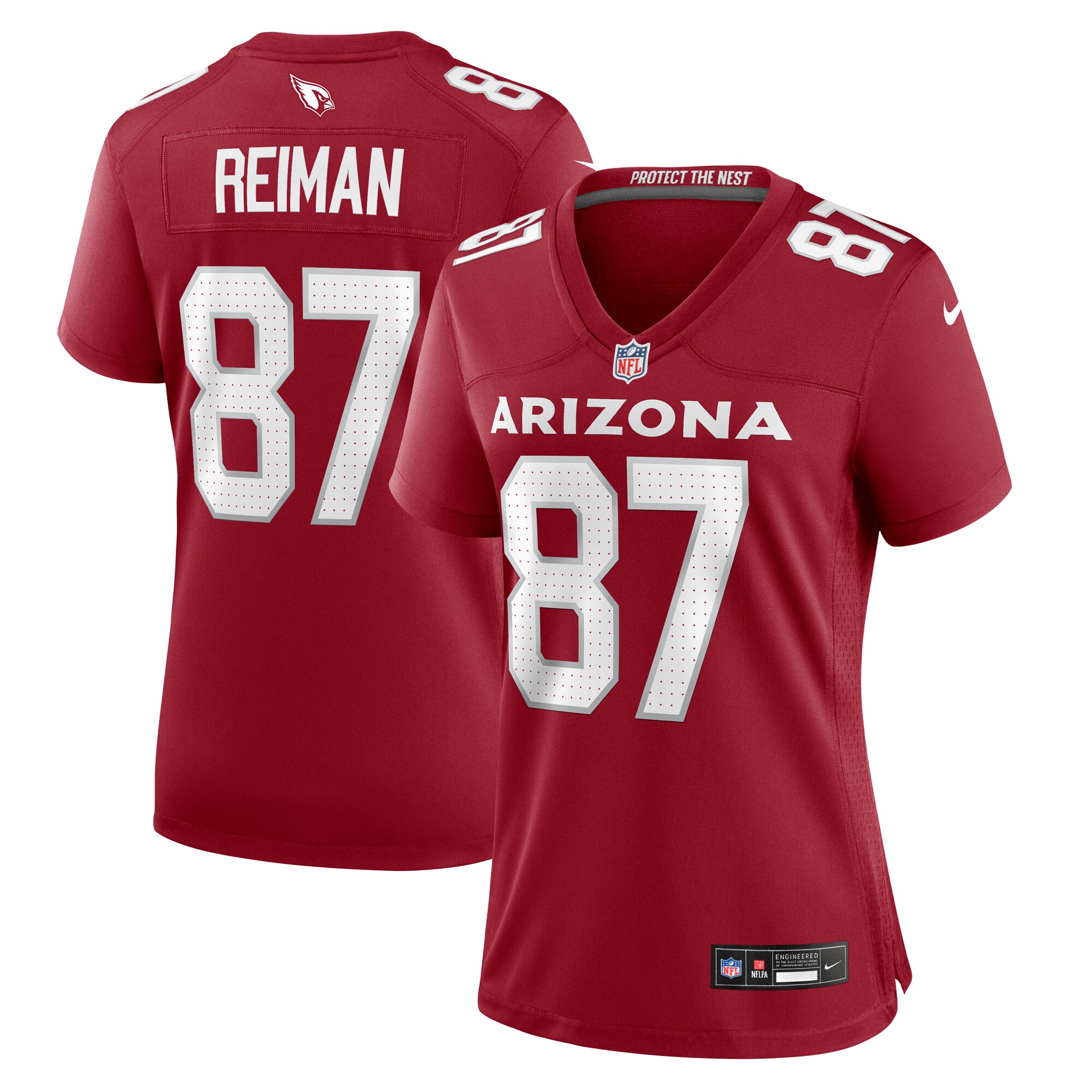 Women's Arizona Cardinals Tip Reiman Cardinal Game Jersey JS9553 nicesnker