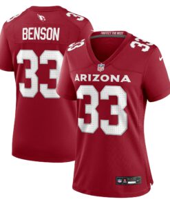 Women's Arizona Cardinals Trey Benson Cardinal Game Jersey JS2624 nicesnker