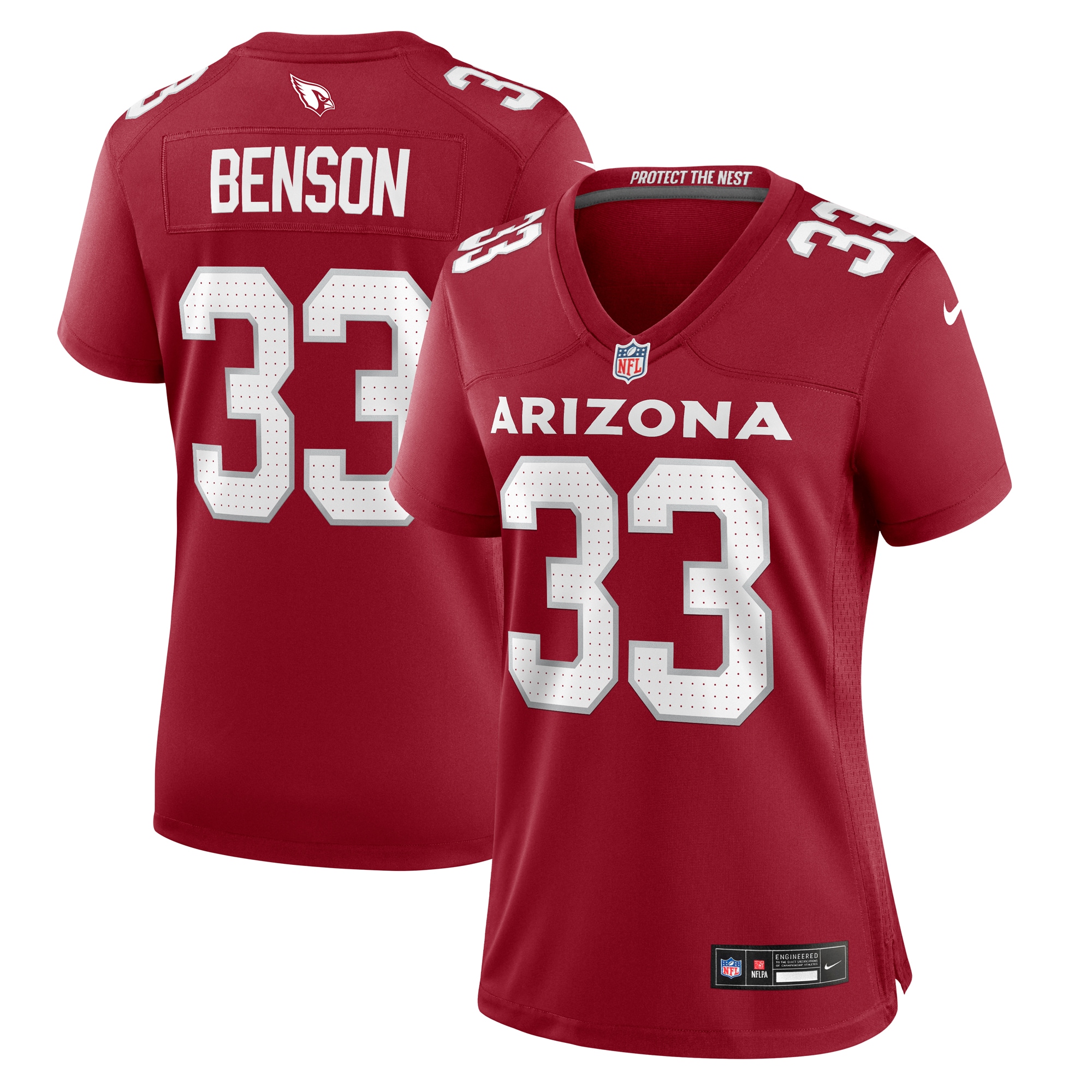 Women's Arizona Cardinals Trey Benson Cardinal Game Jersey JS2624 nicesnker
