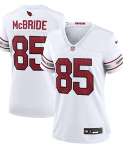 Women's Arizona Cardinals Trey McBride White Game Jersey JS8459 nicesnker