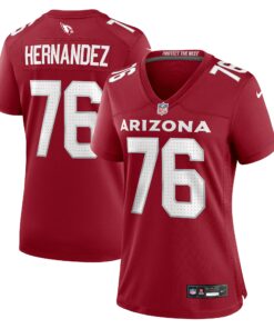 Women's Arizona Cardinals Will Hernandez Cardinal Game Jersey JS4578 nicesnker