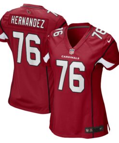 Women's Arizona Cardinals Will Hernandez Cardinal Game Player Jersey JS4429 nicesnker