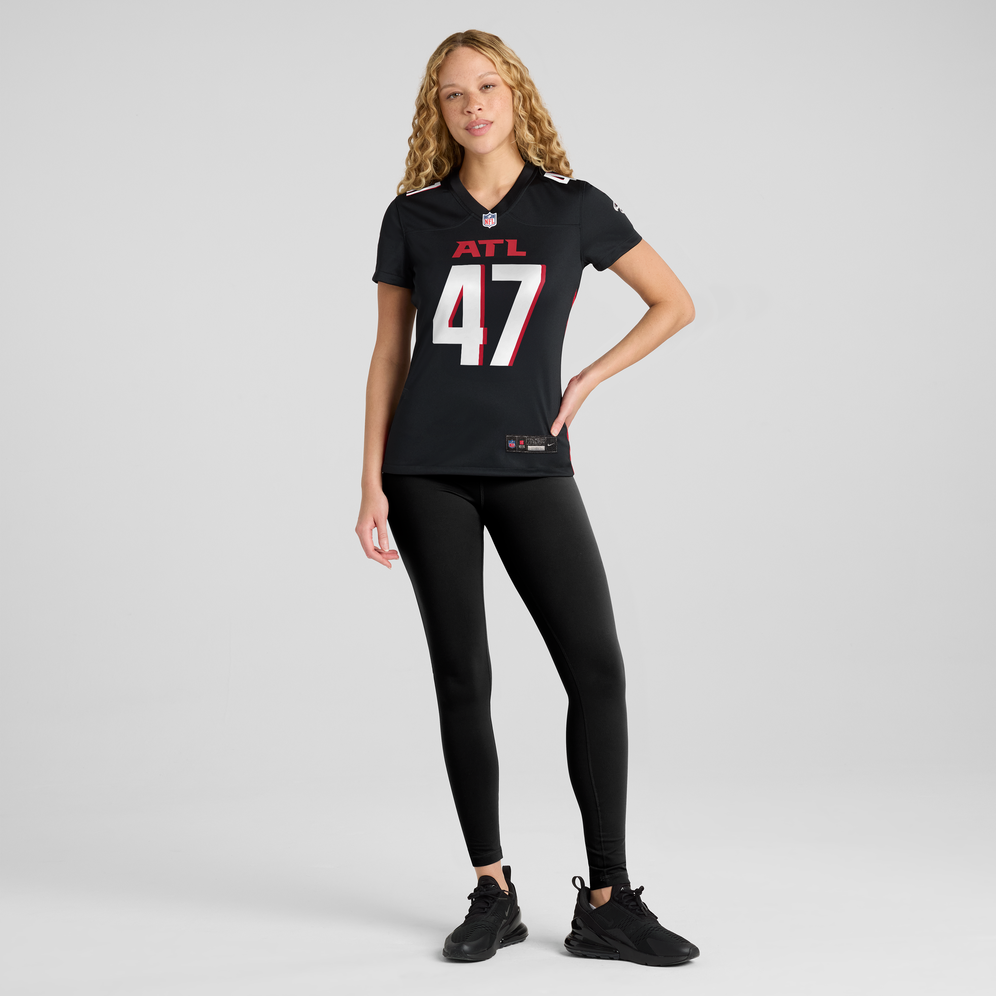 Women's Arnold Ebiketie Atlanta Falcons Black Game Player Jersey JS4413 nicesnker - Image 4